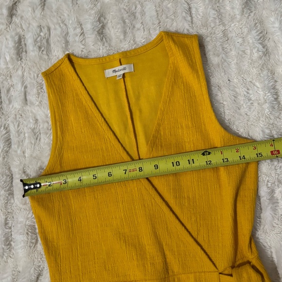 MADEWELL Women’s Yellow Sheath Mini Dress - Picture 13 of 13